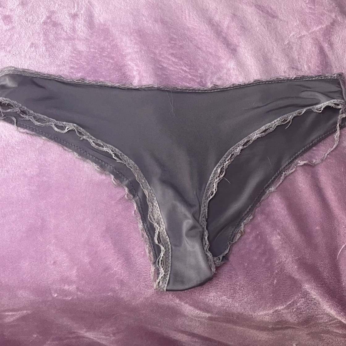 Worn out grey panties